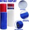 4 Roll Independence Day Wired Edge Ribbon 10 Inch x 30 feet 4th of July Red White and Blue Metallic Foil Mesh Ribbon for Independence Day Patriotic Wreaths